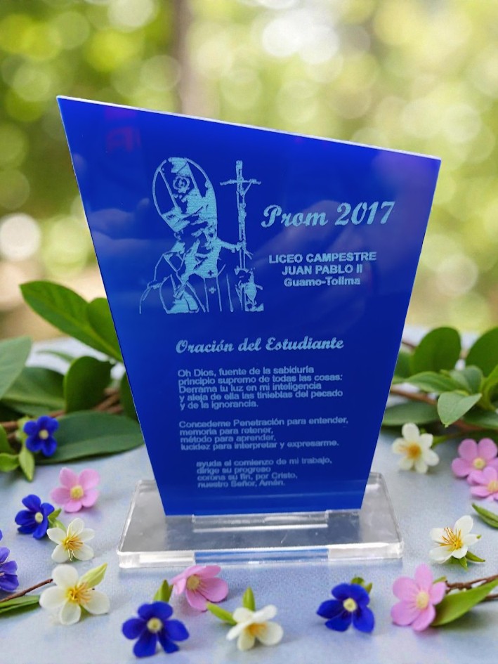 Reconocimiento velero acrilico