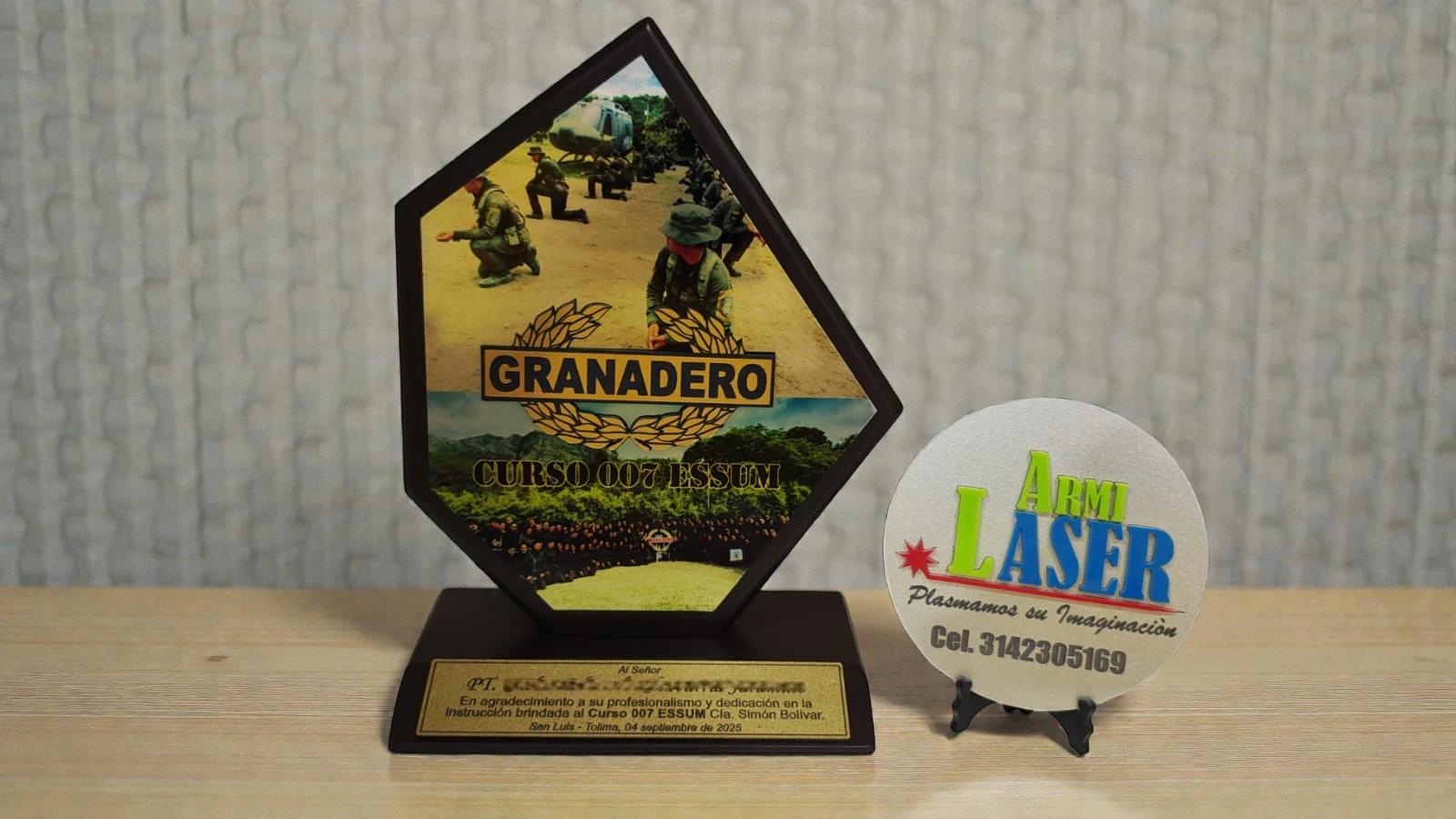 Placa velero sublimada