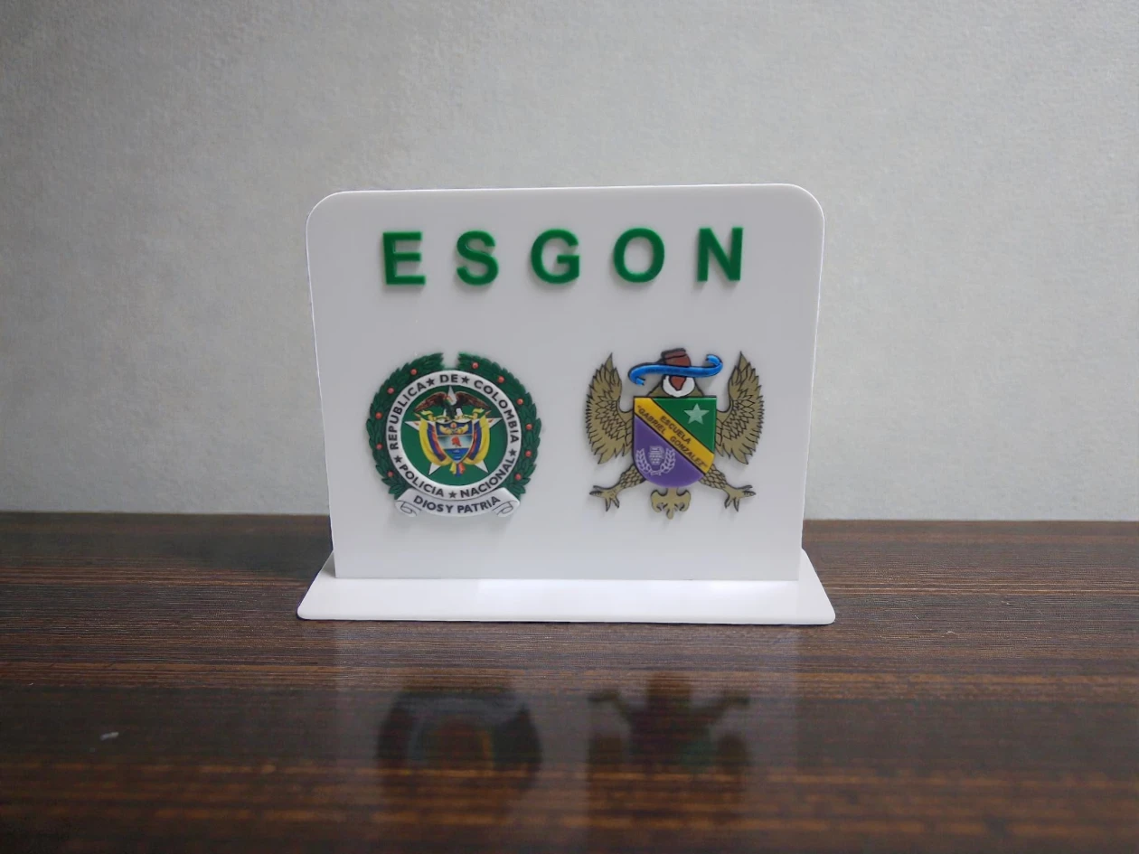 Placa pequeña acrilico