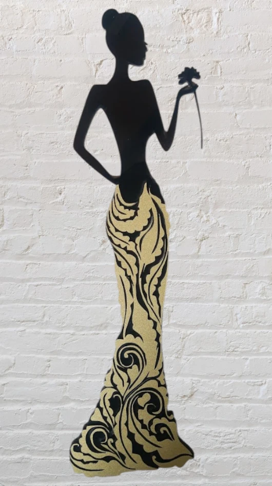 Decoración mujer vestido